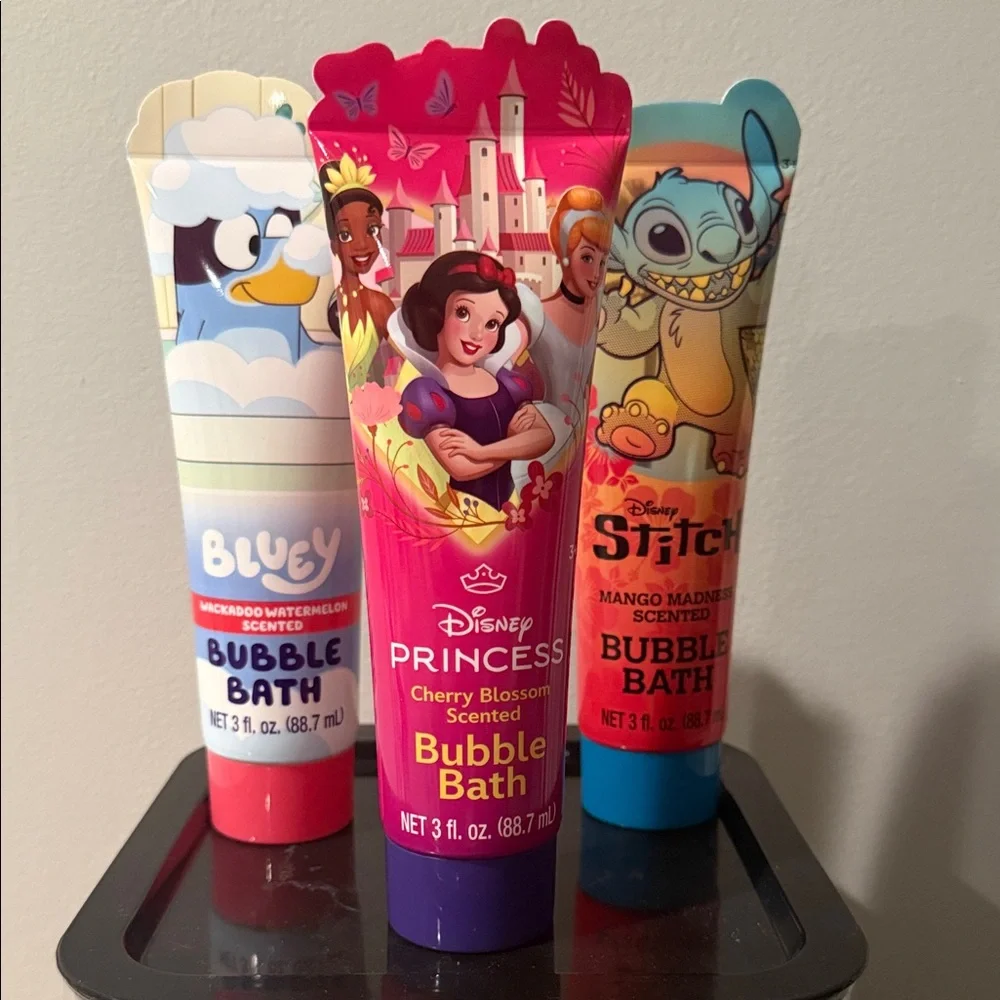 One Travel size kids bubble bath 3oz
